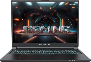 Ноутбук Gigabyte G6 Core i7 13620H 16Gb SSD1Tb NVIDIA GeForce RTX4060 8Gb 16" IPS FHD+ (1920x1200) Windows 11 Home black WiFi BT Cam (KF-H3KZ854SH)