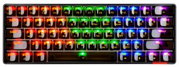 Клавиатура Jet.A Panteon T3 PRO CK CS Bl <USB> механическая, 61 кл., свитчи Jixian Brown, подсветка клавиш