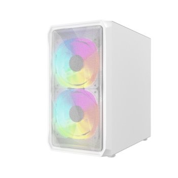 Корпус Miditower Powercase Mistral Micro A3W ARGB <CMMAW-A3> MicroATX,без БП