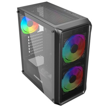 Корпус Miditower Powercase Mistral Edge SE <CMSEB-A3> ATX, без БП, с окном (ARGB only)