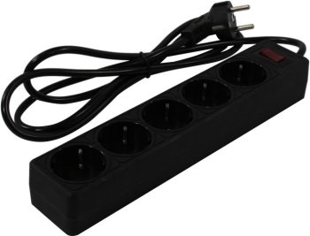 Сетевой фильтр 5bites <SP5B-518> Black <1.8м> ( 5 розеток )