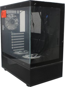 Корпус Miditower 1STPLAYER MIKU Mi7-A <Mi7-A-BK-2F1R-1F1> Black ATX без БП