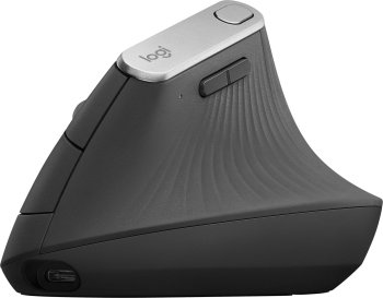 Мышь беспроводная Logitech MX Vertical черный/серебристый оптическая (4000dpi) BT/Radio USB (4but)