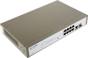 Коммутатор [NEW] IP-COM <PRO-S8-150W> управляемый (8UTP 1000Mbps PoE + 1UTP 1000Mbps +1 SFP)