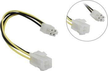 Кабель ExeGate <EX-EXT-4M4F-0.2> МП 4pin->4pin 0.2м <EX294789RUS>