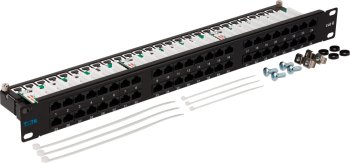 Патч-панель Lanmaster TWT-PP48/1U-U6 19" 1U 48xRJ45 кат.6 UTP