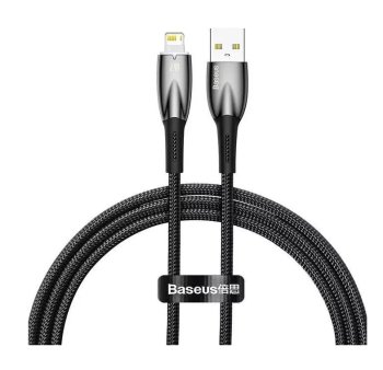 Кабель Baseus USB-Lightning PD 20W 1m Black CADH000201 Тканевая оплетка