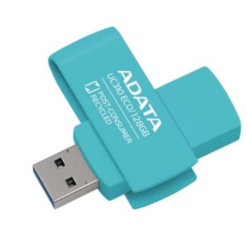 Накопитель USB A-DATA Flash Drive 128GB <UC310E-128G-RGN> UC310E, USB 3.2, зеленый