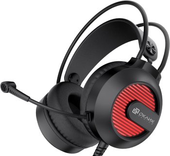 Наушники с микрофоном Оклик HS-L300G черный 2.2м мониторные оголовье (1796949)