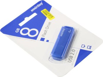 Накопитель USB SmartBuy Clue <SB8GBCLU-BU> USB2.0 Flash Drive 8Gb (RTL)