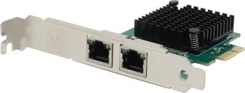 Адаптер сетевой Orient <XWT-INT225L2PE>  (RTL) PCI-Ex1 2xUTP  2.5Gbps