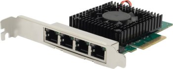 Адаптер сетевой Orient <XWT-INT225L4PE4> (RTL) PCI-Ex4  4xUTP  2.5Gbps
