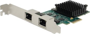 Адаптер сетевой Orient <XWT-RTL8125L2PE> (RTL) PCI-Ex1 2xUTP  2.5Gbps