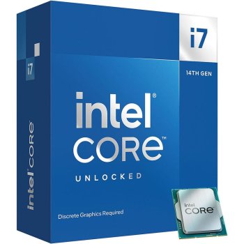 Процессор 	 Core i7-14700KF BOX (without cooler) (Raptor Lake, Intel 7, C20(12EC/8PC)/T20, Efficient-core Base 2.5GHz(EC), Performance Base 3,4GHz(PC