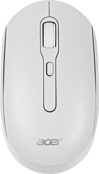 Мышь беспроводная Acer OMR308 белый оптическая (1600dpi) USB (4but)