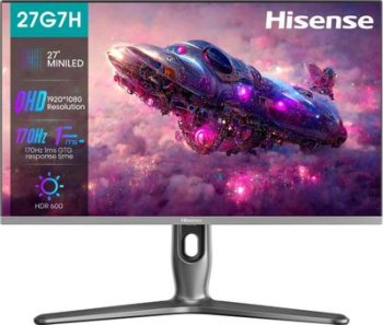 Монитор 27" Hisense 27G7H с поворотом экрана (Fast IPS, 170Hz, miniLED, 2560x1440, HDMI, DP)