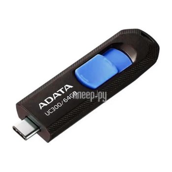 Накопитель USB 64Gb - A-Data ACHO-UC300-64G-RNB/BU