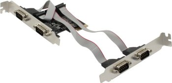 Контроллер Espada <FG-EMT04A-1-BU01 ver2> (OEM) PCI-Ex1, 4xCOM9M