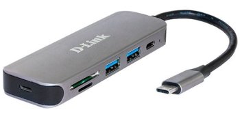 Концентратор USB 2.0 D-Link DUB-2325 2порт. черный (DUB-2325/A2A)