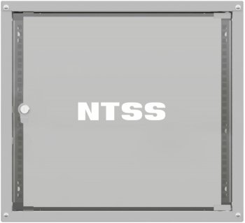 Шкаф коммутационный NTSS Lime (NTSS-WL9U5545GS) настенный 9U 550x450мм пер.дв.стекл несъемн.бок.пан. 30кг серый 370мм 12кг 110град. 500мм IP20 укомпле