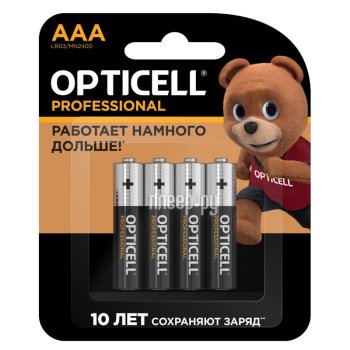 Батарейка AAA - Opticell Professional LR03 BL4 (4 штуки) 5052002