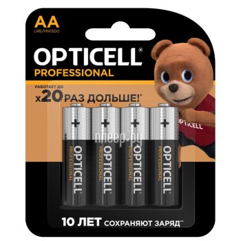 Батарейка AA - Opticell Professional LR6 BL4 (4 штуки) 5052001