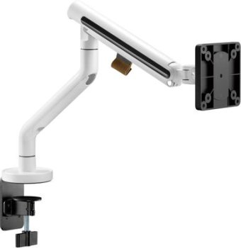 Кронштейн для мониторов Ultramounts UM725W белый 17"-32" макс.9кг крепление к столешнице поворот и наклон