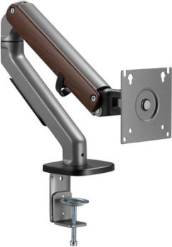 Кронштейн для мониторов Ultramounts UM734WD серый/коричневый 17"-27" макс.7кг крепление к столешнице поворот и наклон