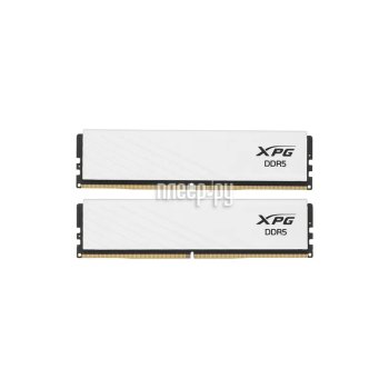 Оперативная память ADATA DDR5 Общий объём памяти 32Гб Module capacity 16Гб Количество 2 6400 МГц Радиатор Множитель частоты шины 32 1.4 В белый AX5U64