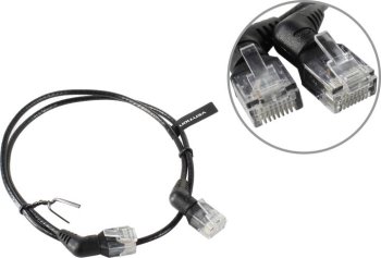 Кабель UTP Vention <IBOBD> Patch Cord UTP кат.6a 0.5м, чёрный, угловой