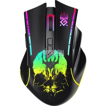 Мышь беспроводная Defender Wireless Gaming Mouse Kronos <GM-695> (RTL) USB 7btn+Roll <52695>