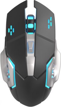 Мышь беспроводная Оклик 770GW черный/серебристый оптическая (3600dpi) USB для ноутбука (6but)