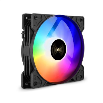 Вентилятор 12В DC с подсветкой ExeGate EX12025H6PMY-PWM.ARGB (120x120x25 мм, Hydraulic bearing (гидродинамический), 6pin, 1200RPM, ARGB подсветка, 33d