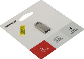 Накопитель USB SmartBuy Metal <SB008GBMU30> USB2.0 Flash Drive 8Gb (RTL)