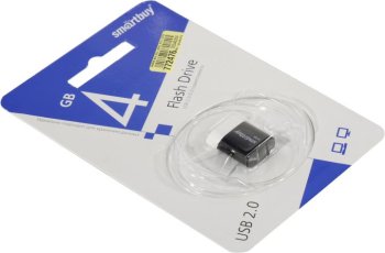 Накопитель USB SmartBuy Lara <SB4GBLara-K> USB2.0 Flash Drive 4Gb (RTL)