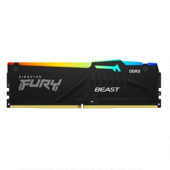 Оперативная память 8GB Kingston DDR5 6000 DIMM FURY Beast Black RGB KF560C40BBA-8 Non-ECC, CL40, 1.35V, 1RX8 40-40-40 288-pin, RTL