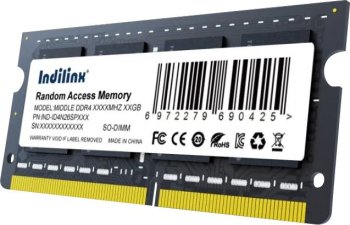 Оперативная память для ноутбуков SO-DIMM DDR4 8Gb PC25600 3200MHz CL22 Indilinx 1.2V RTL (IND-ID4N32SP08X)