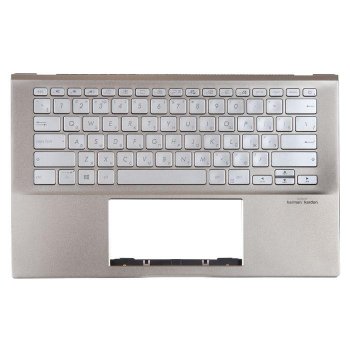 Клавиатура в сборе с топкейсом для ноутбука Asus X432FA-2E с подсветкой 90NB0M61-R31RU0