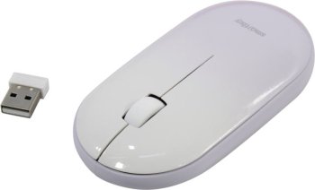 Мышь беспроводная SmartBuy Wireless Optical Mouse <SBM-266AG-W> (RTL) USB 3btn+Roll,
