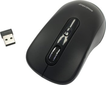 Мышь беспроводная SmartBuy Wireless Optical Mouse <SBM-282AG-K> (RTL) USB 4btn+Roll,