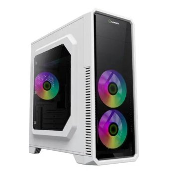 Корпус Miditower GameMax <G561-FRGB-WH> White ATX без БП