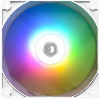 Вентилятор ID-Cooling XF-120 ARGB 120x120x25mm белый 4-pin 13.8-30.5dB 150gr Ret (XF-120-ARGB-W)