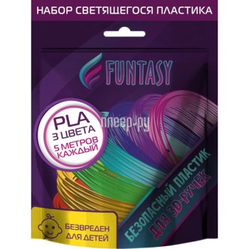 Пластик PLA Funtasy 3 цвета по 5m PLAF-SET-3-5