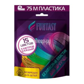 Пластик PLA Funtasy 15 цветов по 5m PLA-SET-15-5-1