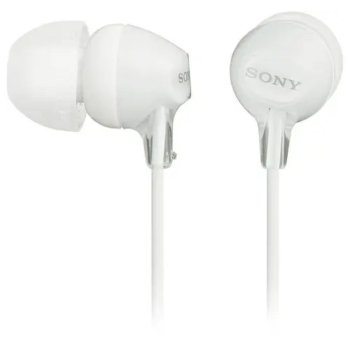 Наушники с микрофоном Sony MDR-EX15AP W Вкладыши-гарнитура закр.типа, белый