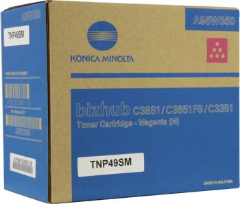 Картридж Konica Minolta KONICA MINOLTA <A95W350> TNP49M Magenta для bizhub C3351/C3851