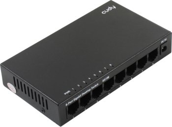 Коммутатор [NEW] CUDY <GS108> Gigabit (8UTP 1000Mbps)