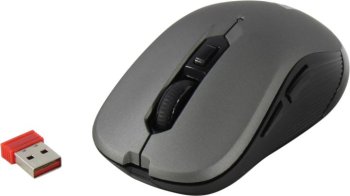 Мышь беспроводная Defender Wireless Optical Mouse <Gassa MM-105 Gray> (RTL) USB 6btn+Roll <52104>