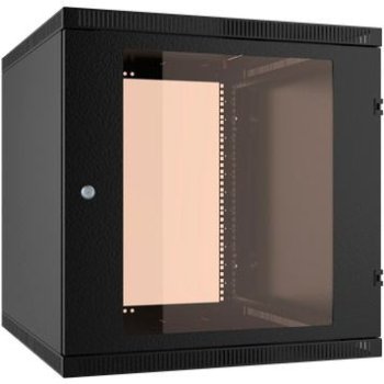 Шкаф NT WALLBOX LIGHT 18-63 B 19" настенный 18U 600*350, дверь стекло-металл, чёрный
