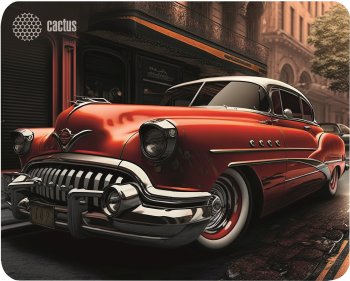 Коврик для мыши Cactus Red Car Средний рисунок 300x250x2мм (CS-MP-P07M)